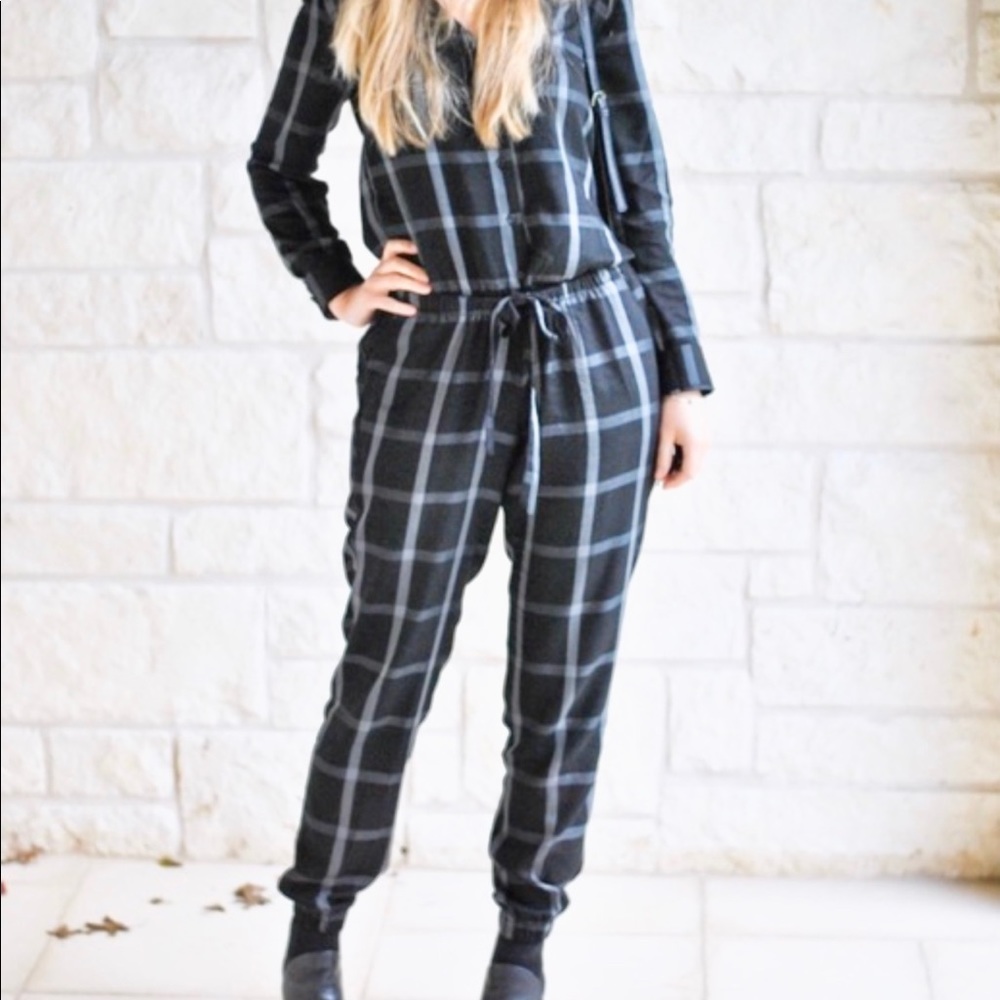 Old Navy Plaid Jumpsuit